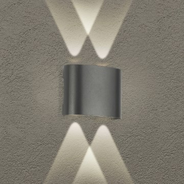 Brilagi - LED utomhusväggarmatur FLAREBOX LED/4W/230V antracit IP65