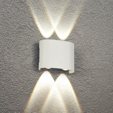 Brilagi - LED utomhusväggarmatur FLAREBOX LED/4W/230V vit IP65