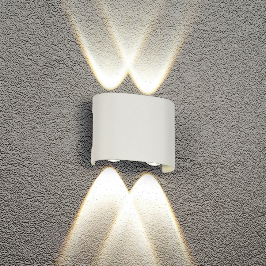 Brilagi - LED utomhusväggarmatur FLAREBOX LED/4W/230V vit IP65