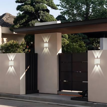 Brilagi - LED utomhusväggarmatur FLAREBOX LED/4W/230V vit IP65