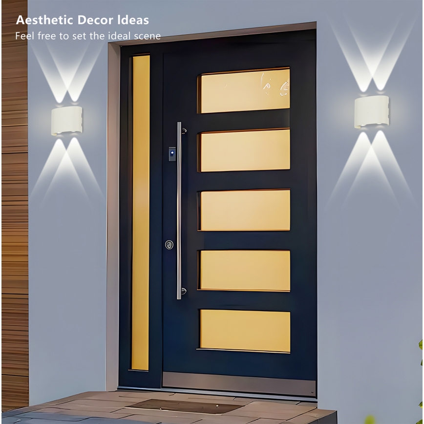 Brilagi - LED utomhusväggarmatur FLAREBOX LED/4W/230V vit IP65