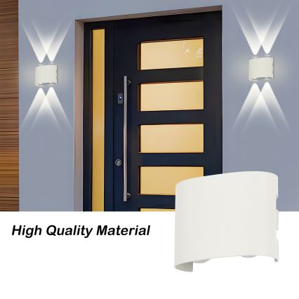 Brilagi - LED utomhusväggarmatur FLAREBOX LED/4W/230V vit IP65