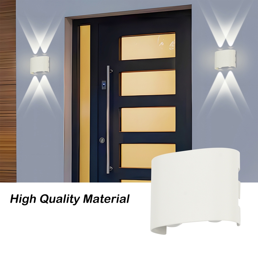 Brilagi - LED utomhusväggarmatur FLAREBOX LED/4W/230V vit IP65