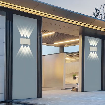 Brilagi - LED utomhusväggarmatur FLAREBOX LED/6W/230V vit IP65