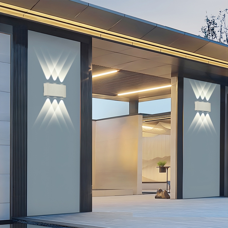 Brilagi - LED utomhusväggarmatur FLAREBOX LED/6W/230V vit IP65