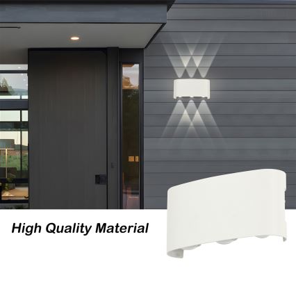 Brilagi - LED utomhusväggarmatur FLAREBOX LED/6W/230V vit IP65