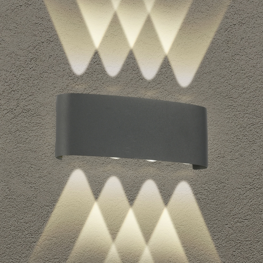 Brilagi - LED utomhusväggarmatur FLAREBOX LED/8W/230V antracit IP65