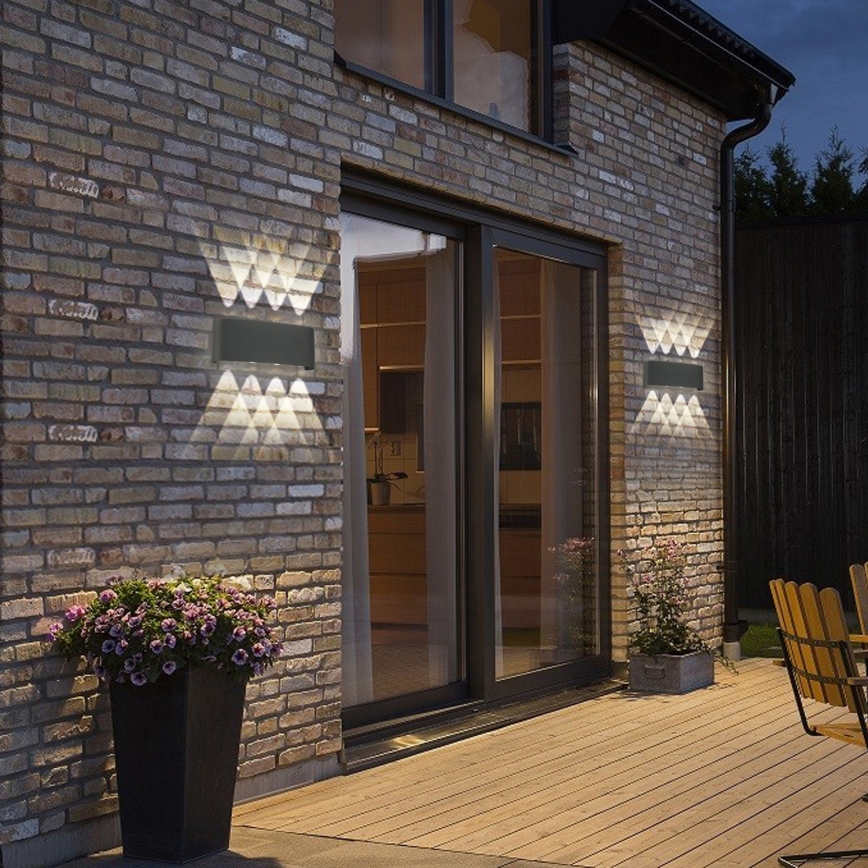 Brilagi - LED utomhusväggarmatur FLAREBOX LED/8W/230V antracit IP65