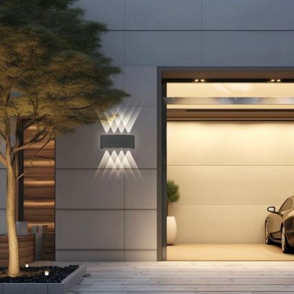 Brilagi - LED utomhusväggarmatur FLAREBOX LED/8W/230V antracit IP65