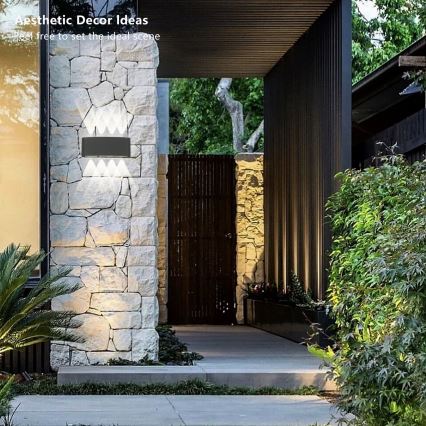 Brilagi - LED utomhusväggarmatur FLAREBOX LED/8W/230V antracit IP65