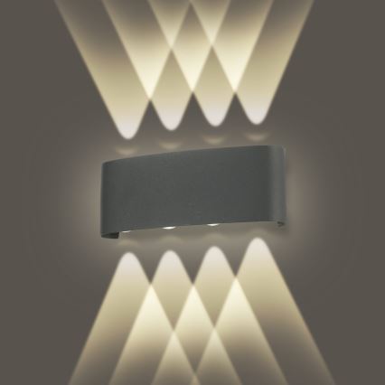 Brilagi - LED utomhusväggarmatur FLAREBOX LED/8W/230V antracit IP65