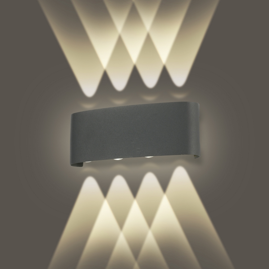 Brilagi - LED utomhusväggarmatur FLAREBOX LED/8W/230V antracit IP65