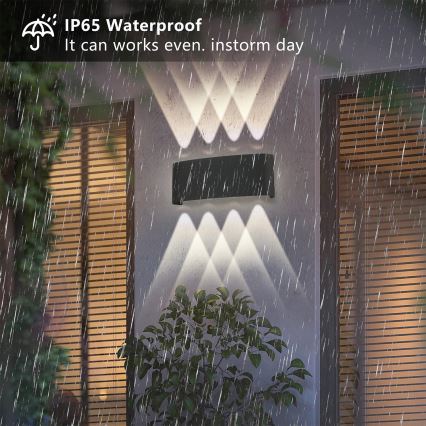 Brilagi - LED utomhusväggarmatur FLAREBOX LED/8W/230V svart IP65