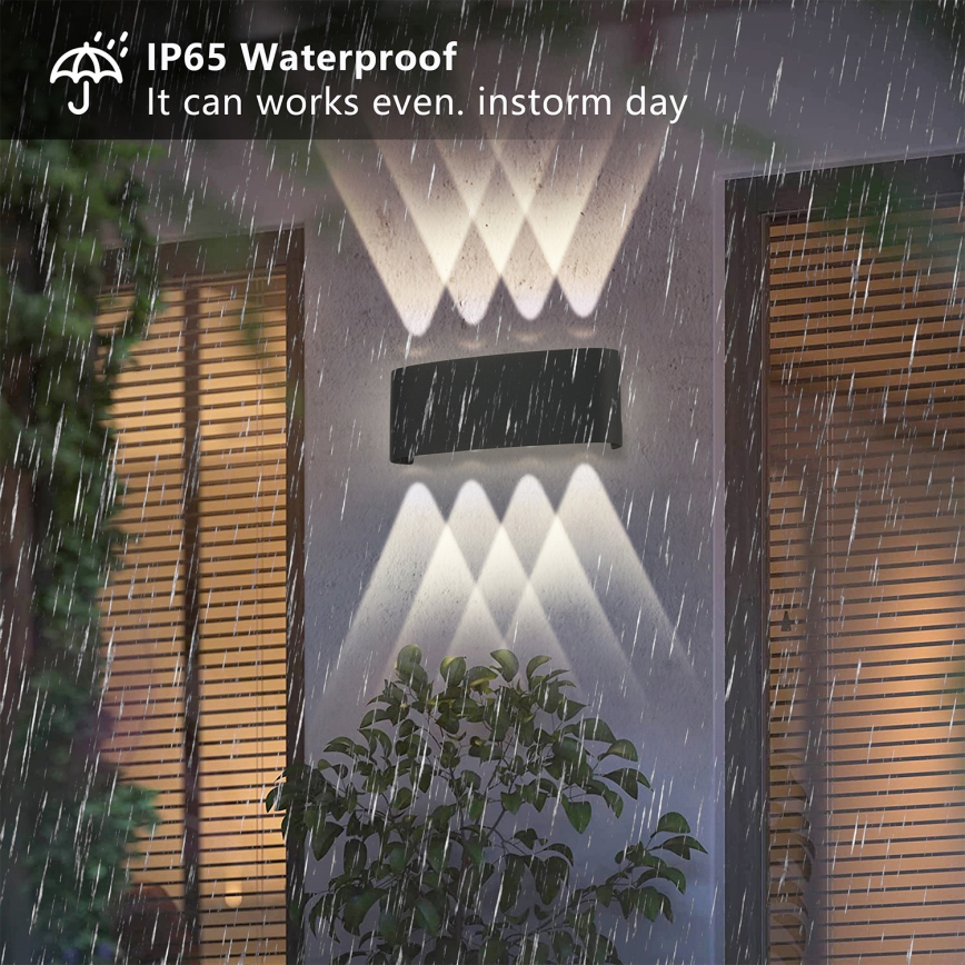 Brilagi - LED utomhusväggarmatur FLAREBOX LED/8W/230V svart IP65