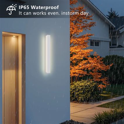 Brilagi - LED utomhusvägglampa LINEAR LED/12W/230V 3000K IP65 50 cm vit CRI 90