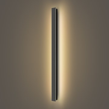 Brilagi - LED utomhusväggarmatur LINEAR LED/22W/230V 3000K IP65 100 cm svart CRI 90