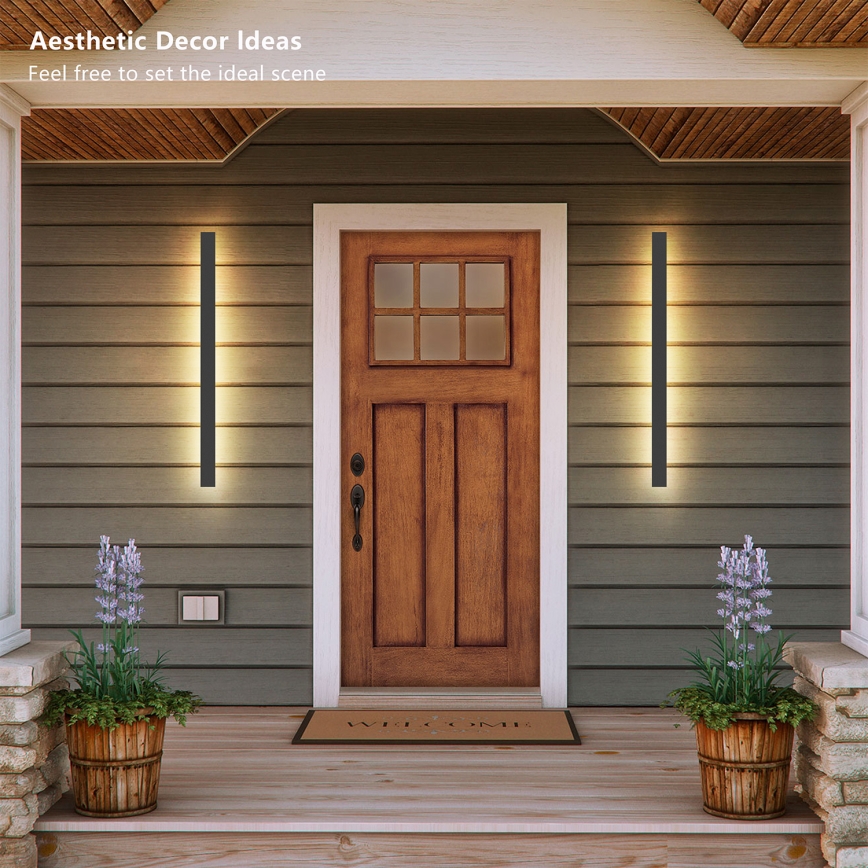 Brilagi - LED utomhusvägglampa LINEAR LED/22W/230V 4000K IP65 100 cm antracit CRI 90