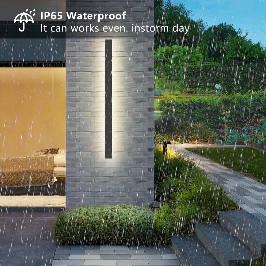 Brilagi - LED utomhusvägglampa LINEAR LED/22W/230V 4000K IP65 100 cm antracit CRI 90