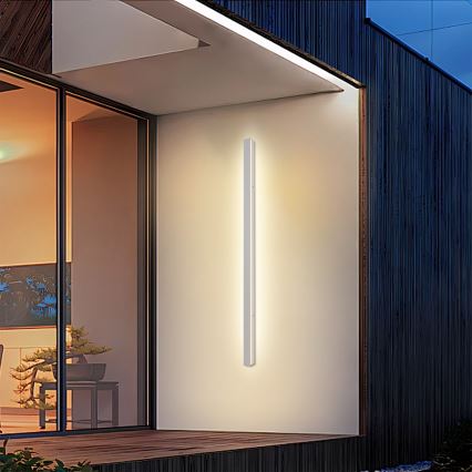 Brilagi - LED utomhusvägglampa LINEAR LED/32W/230V 3000K IP65 140 cm vit CRI 90