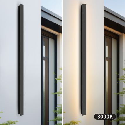 Brilagi - LED utomhusvägglampa LINEAR LED/32W/230V 3000K IP65 140 cm svart CRI 90