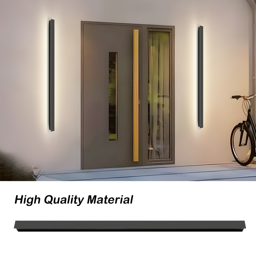 Brilagi - LED utomhusvägglampa LINEAR LED/32W/230V 3000K IP65 140 cm svart CRI 90