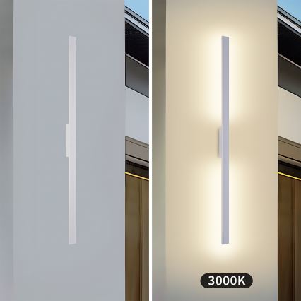 Brilagi - LED utomhusväggarmatur LUNA LED/24W/230V 3000K IP65 100 cm vit CRI 90