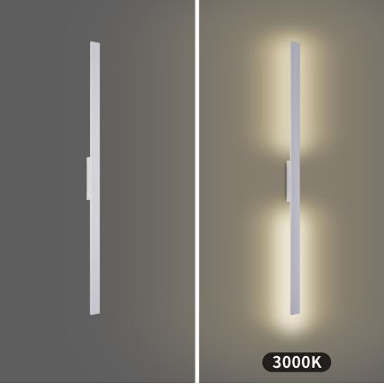 Brilagi - LED utomhusväggarmatur LUNA LED/24W/230V 3000K IP65 100 cm vit CRI 90