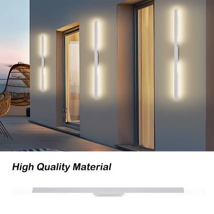 Brilagi - LED utomhusväggarmatur LUNA LED/24W/230V 3000K IP65 100 cm vit CRI 90