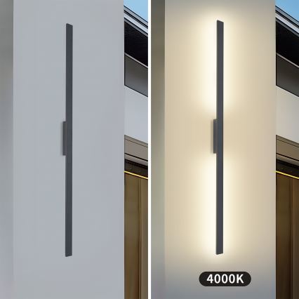 Brilagi - LED utomhusvägglampa LUNA LED/30W/230V 4000K IP65 150 cm antracit CRI 90