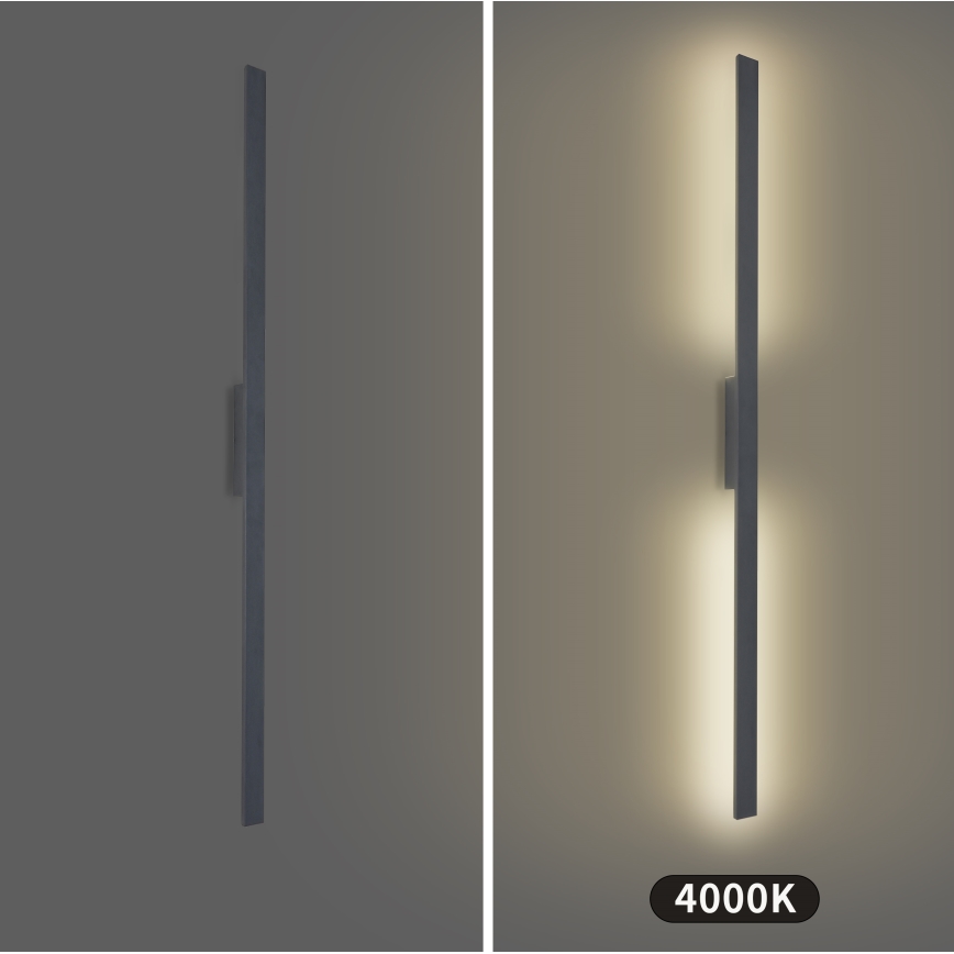 Brilagi - LED utomhusvägglampa LUNA LED/30W/230V 4000K IP65 150 cm antracit CRI 90