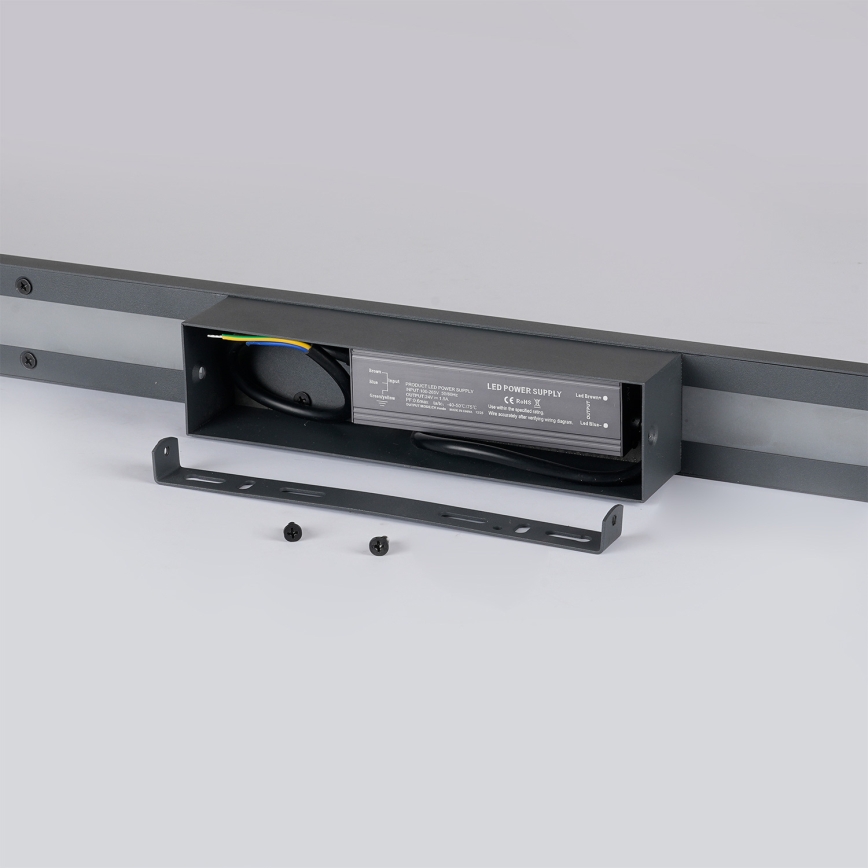 Brilagi - LED utomhusvägglampa LUNA LED/30W/230V 4000K IP65 150 cm antracit CRI 90