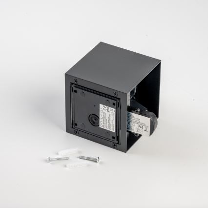 BRILAGI - LED utomhusväggarmatur med rörelsesensor CUBE LED/6W/230V svart IP65