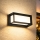 Brilagi - LED utomhusväggarmatur med sensor PARKER LED/12W/230V svart IP44