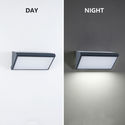 Brilagi - LED utomhusväggarmatur med sensor TRIANGLE LED/20W/230V antracit IP65
