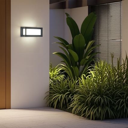 Brilagi - LED utomhusväggarmatur PARKER LED/12W/230V antracit IP44