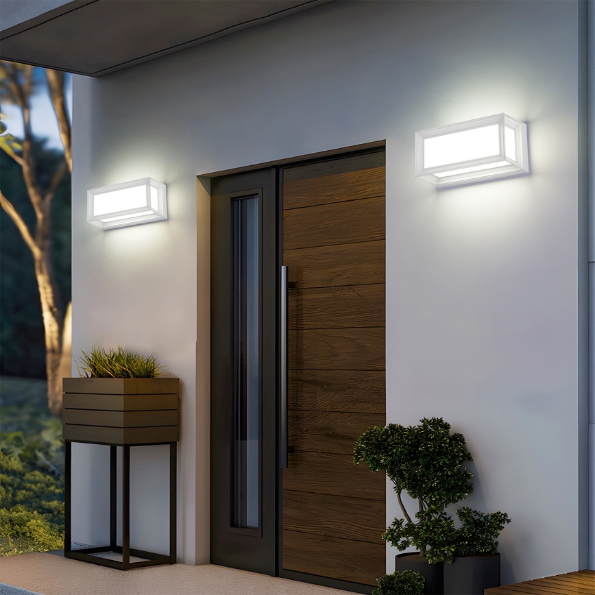 Brilagi - LED utomhusväggarmatur PARKER LED/12W/230V vit IP44