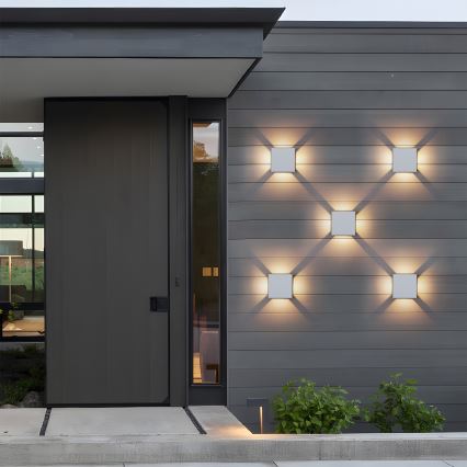 Brilagi - LED utomhusväggarmatur QUADRAY LED/6W/230V vit IP54