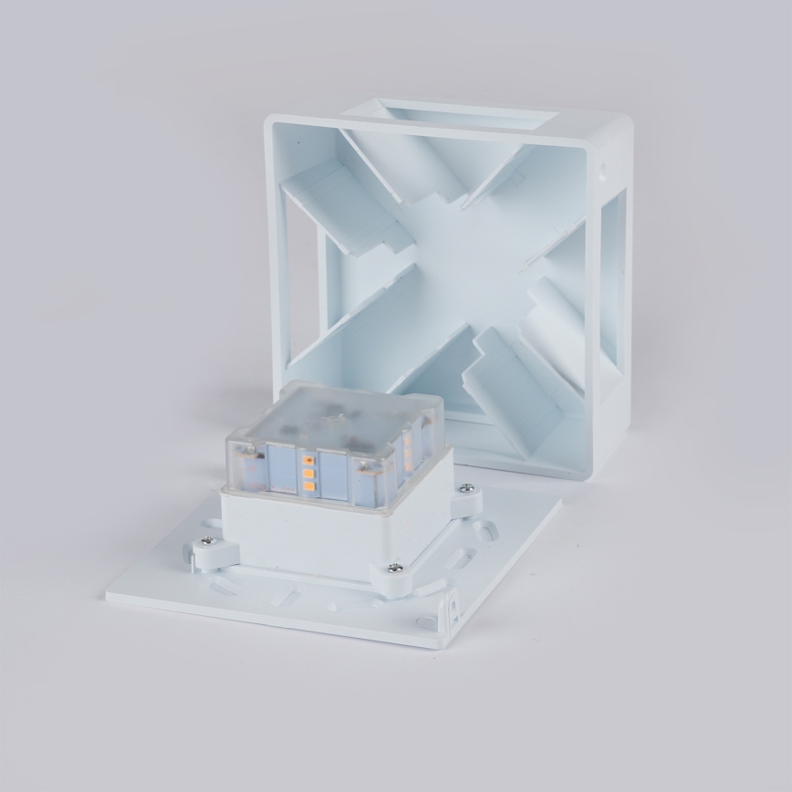 Brilagi - LED utomhusväggarmatur QUADRAY LED/6W/230V vit IP54