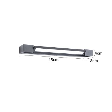 Brilagi - LED utomhusväggarmatur AQUA LINE LED/12W/230V 45 cm IP44 antracit CRI 90