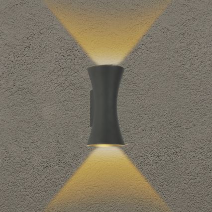 Brilagi - LED-utomhusvägglampa BICON LED/10W/230V antracit IP44