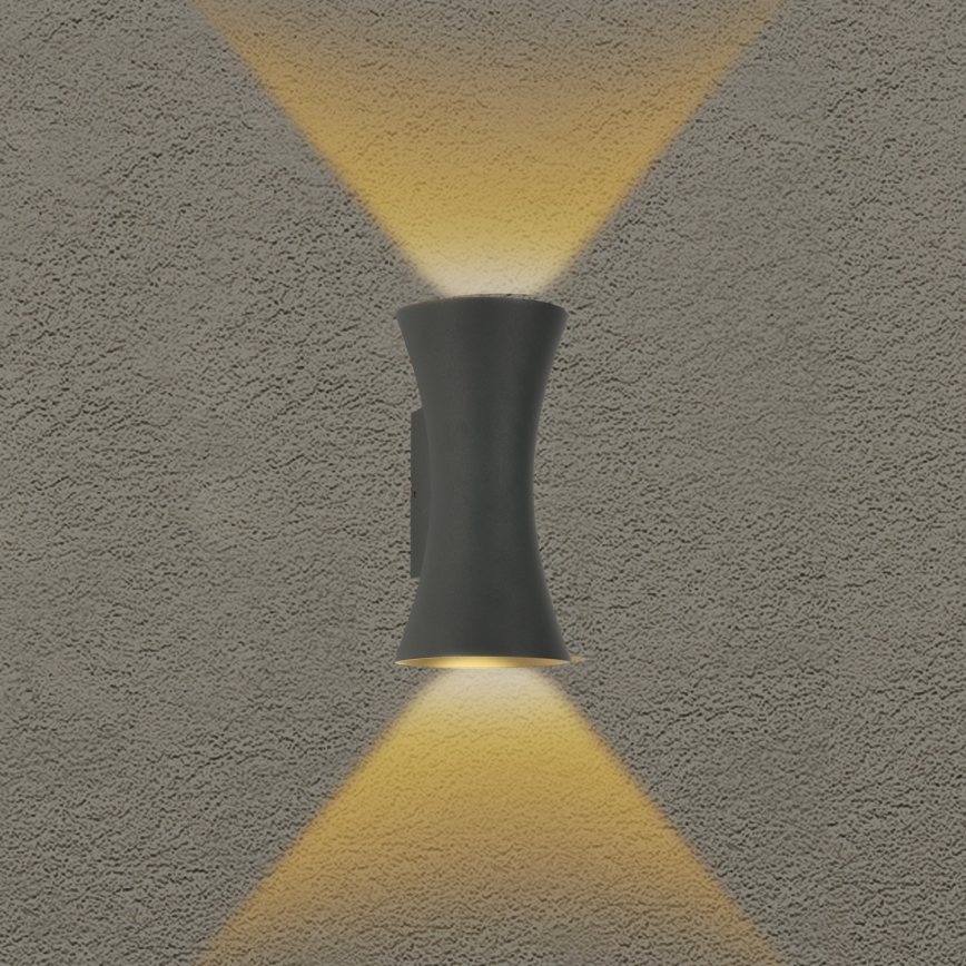 Brilagi - LED-utomhusvägglampa BICON LED/10W/230V antracit IP44