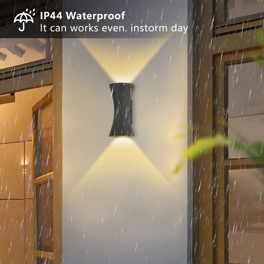 Brilagi - LED-utomhusvägglampa BICON LED/10W/230V antracit IP44