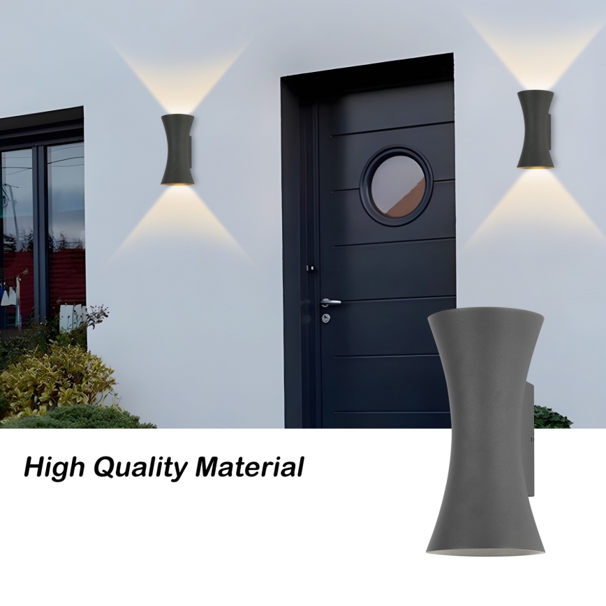 Brilagi - LED-utomhusvägglampa BICON LED/10W/230V antracit IP44