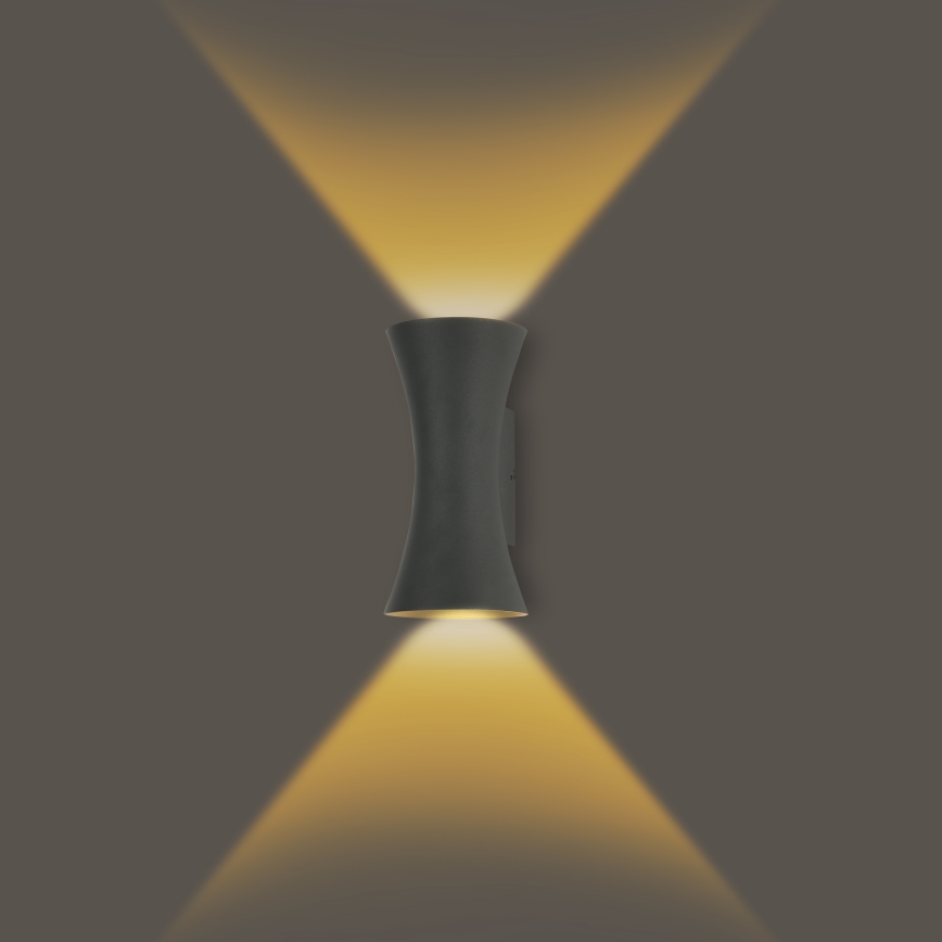 Brilagi - LED-utomhusvägglampa BICON LED/10W/230V antracit IP44