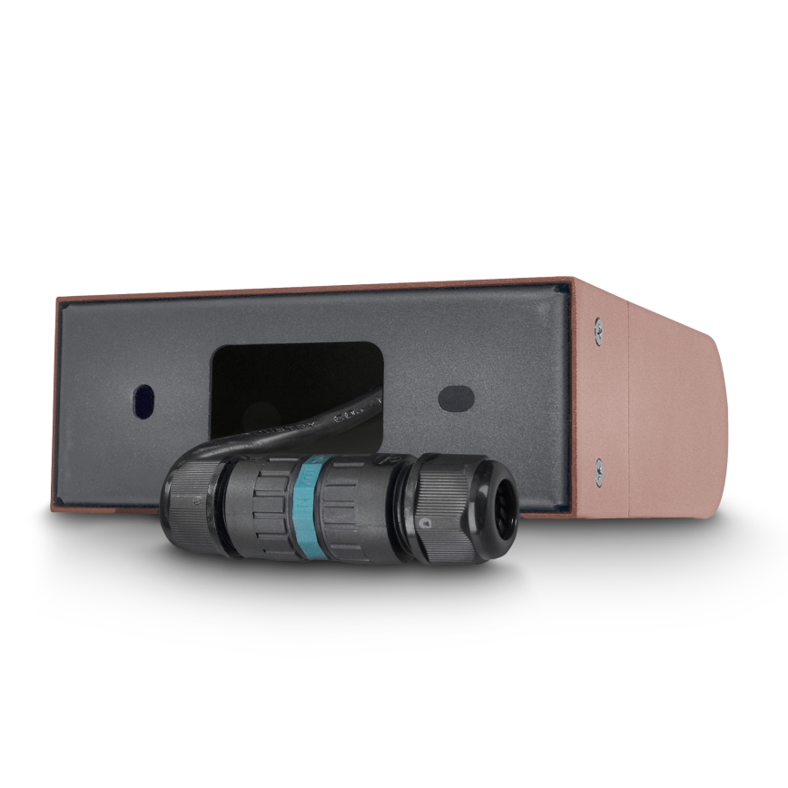 Brilagi - LED utomhusvägglampa CROTONE LED/7W/230V brun IP54