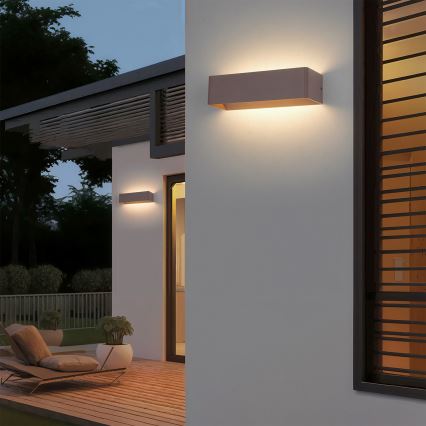 Brilagi - LED utomhusvägglampa DONNANI LED/12W/230V 30 cm brun IP44
