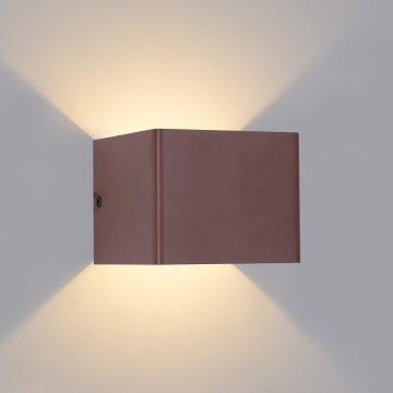 Brilagi - LED utomhusvägglampa DONNANI LED/5W/230V 10 cm brun IP44