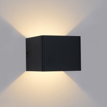 Brilagi - LED utomhusvägglampa DONNANI LED/5W/230V 10 cm svart IP44