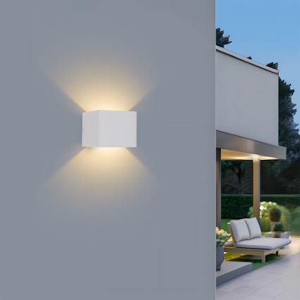 Brilagi - LED utomhusvägglampa DONNANI LED/5W/230V 10 cm vit IP44