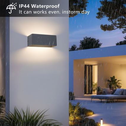 BRILAGI - LED utomhusvägglampa DONNANI LED/7W/230V 20 cm antracit IP44